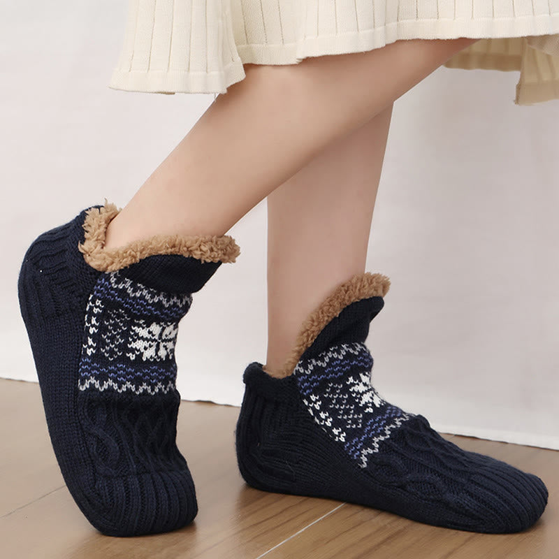 Chaussettes-chaussons flocons de neige grandes tailles - image 21