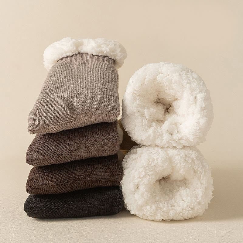 Chaussettes-chaussons élastiques grandes tailles, couleur unie - image 12