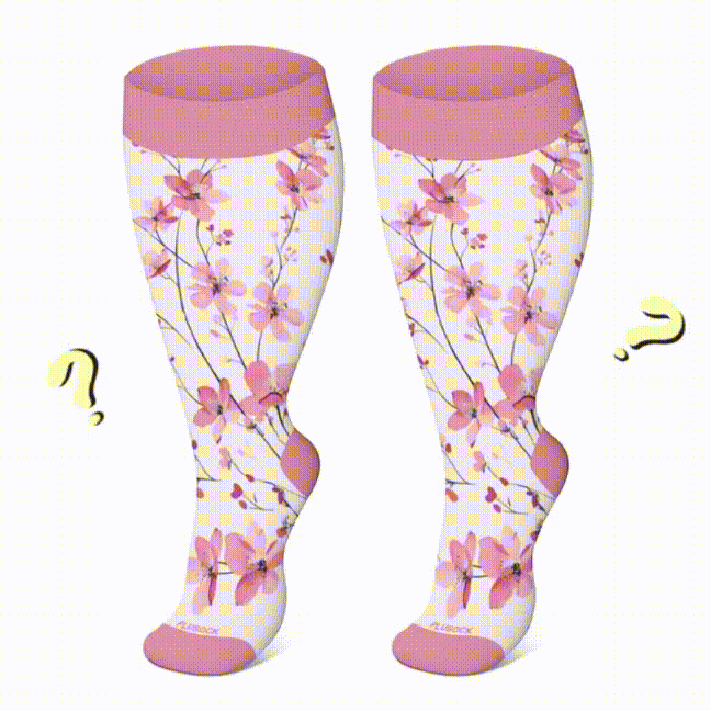 Chaussettes de compression grande taille (boîte mystère) (5 paires) - image 2