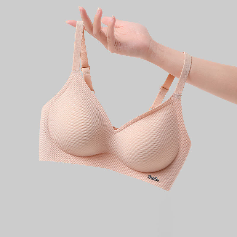 Soutien-gorge sans armatures à bretelles à lettres - image 6