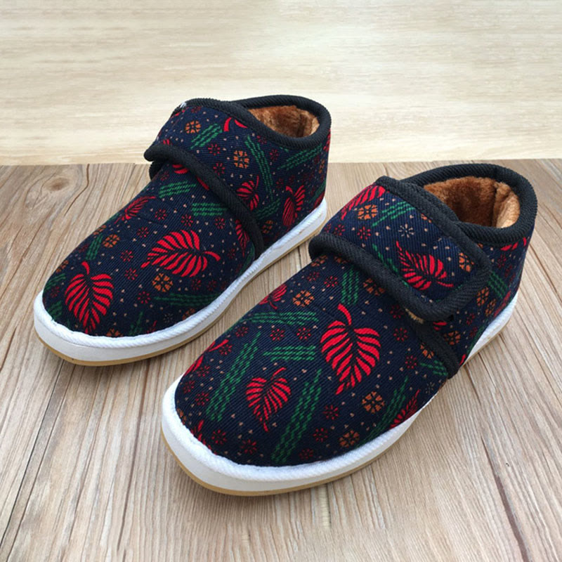 Pantoufles Plusock grande taille à motif léopard et fleurs - image 10