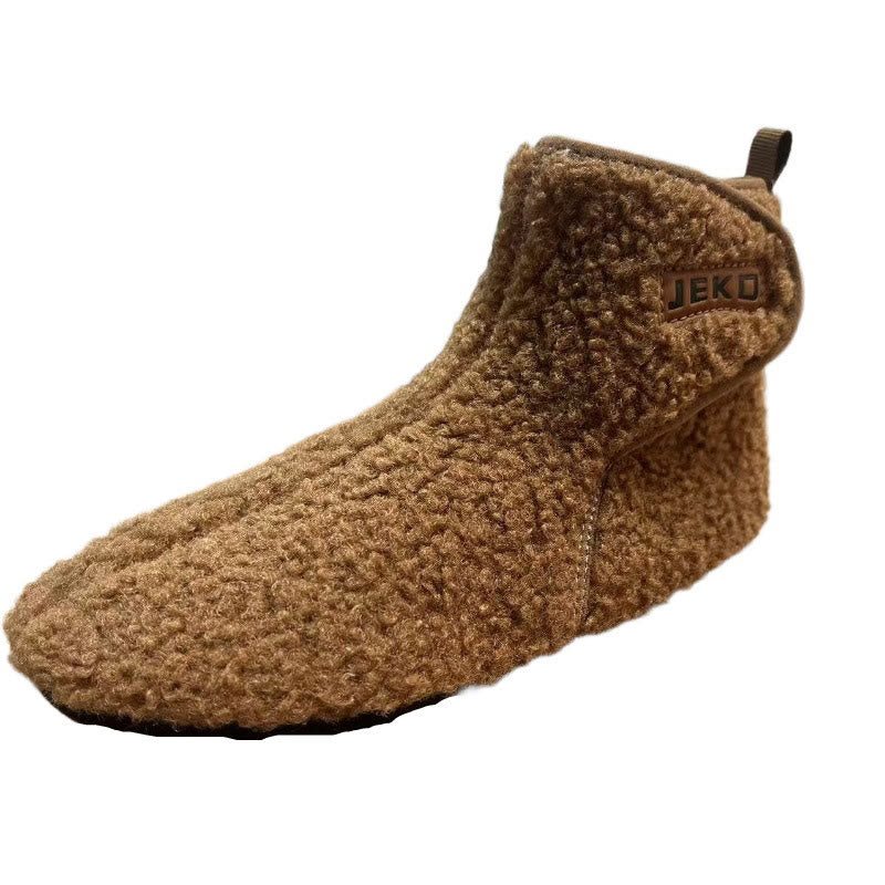 Pantoufles à scratch unies grande taille - Brun - EU42-43(US8.5-9) - image 17