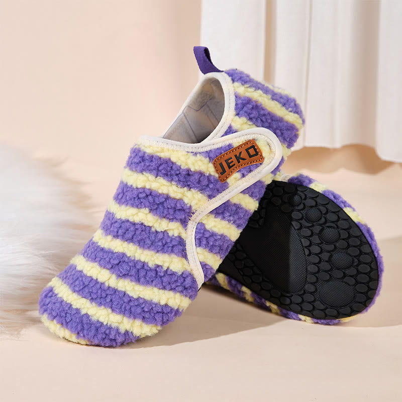 Pantoufles à rayures Velcro grande taille - image 12