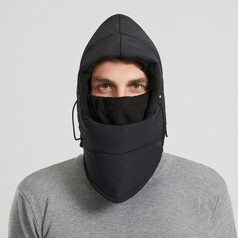 Écharpe à capuche coupe-vent pour l'équitation en extérieur - Noir - One Size - image 4