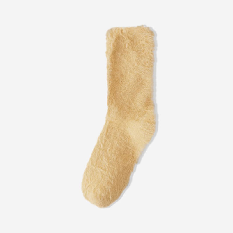 Chaussettes de nuit épaisses et moelleuses (3 paires) - Jaune - UE36-39 (US3-6) - image 12