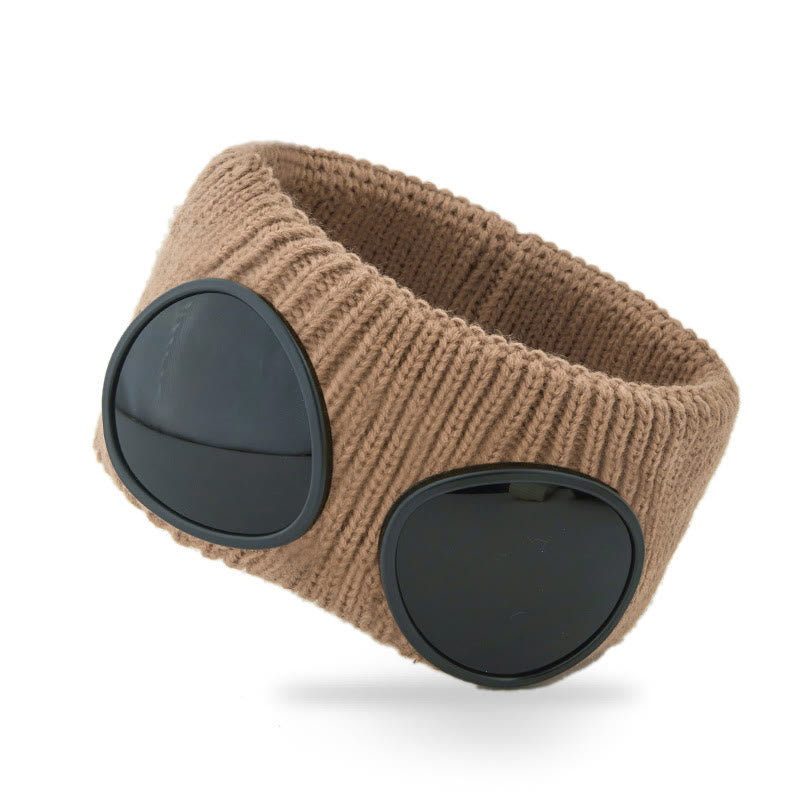 Bandeau uni avec lunettes - Brun - One Size - image 11