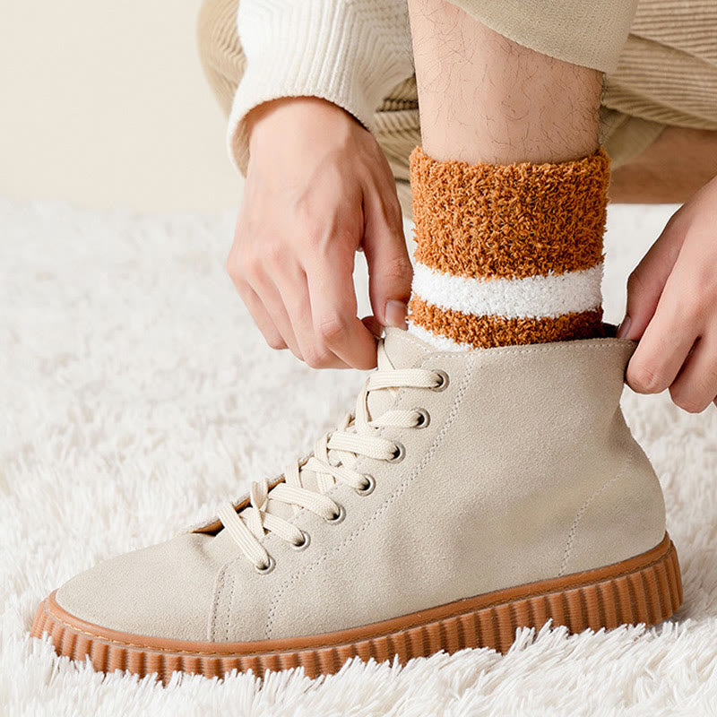 Chaussettes courtes à larges rayures douces (5 paires) - image 13