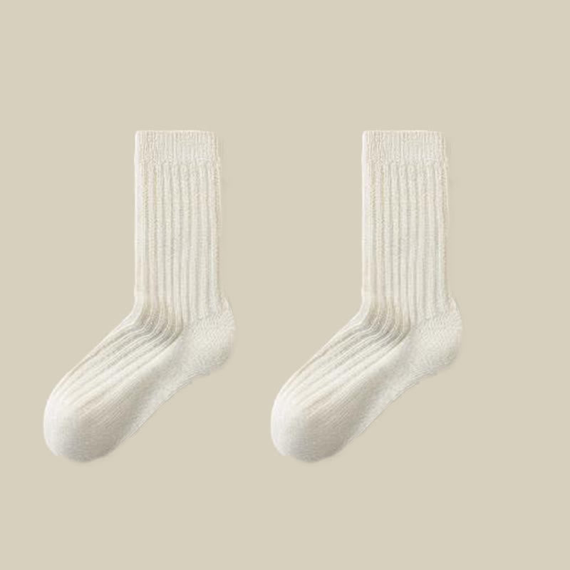 Chaussettes basses en laine de mouton douce (3 paires) - Blanc - EU39-44(US6-10) - image 15