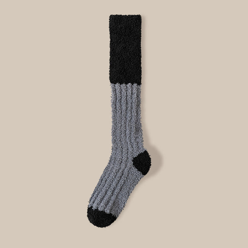 Chaussettes de nuit hautes en polaire douce (4 paires) - Gris foncé - EU36-40(US3-7) - image 24