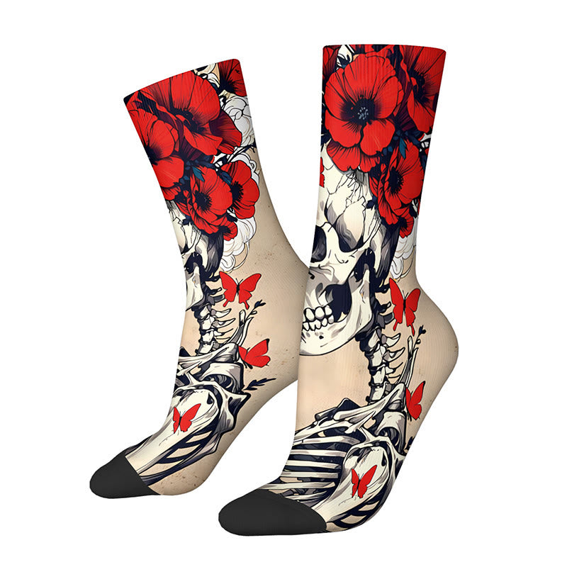 Chaussettes 3D à motif tête de mort (3 paires) - F - EU36-42(US3-8.5) - image 9