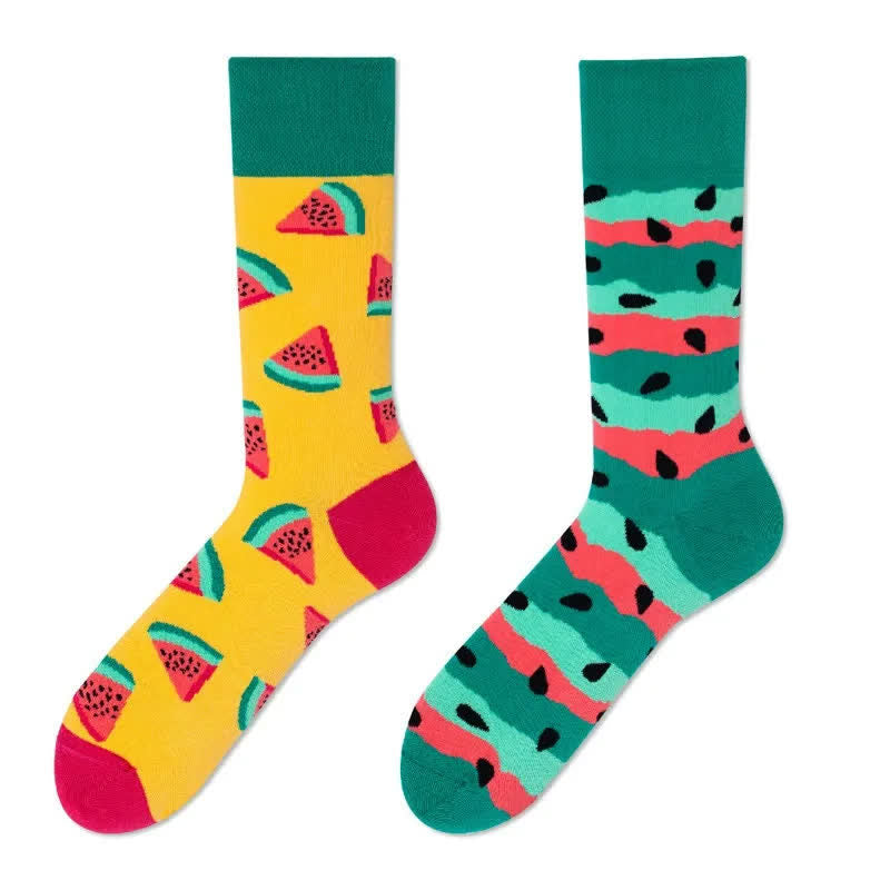 Chaussettes courtes à motif pastèque - image 1