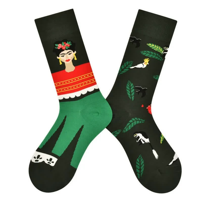 Chaussettes courtes en coton Forest Queen - image 1