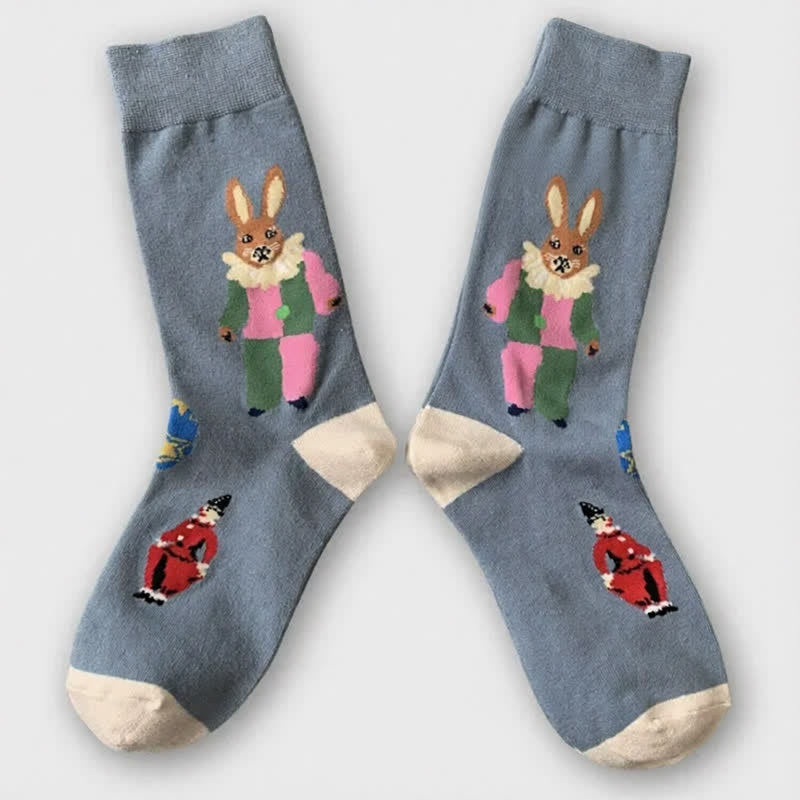 Chaussettes côtelées à motif champignons de Pâques (3 paires) - image 6