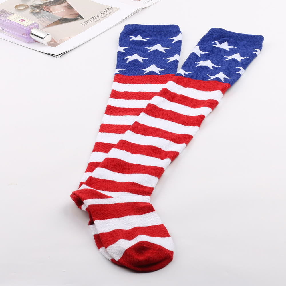 Chaussettes hautes à rayures étoilées (3 paires) - image 8