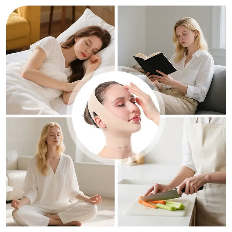 Bandage facial élastique raffermissant et extensible pour le teint - image 6