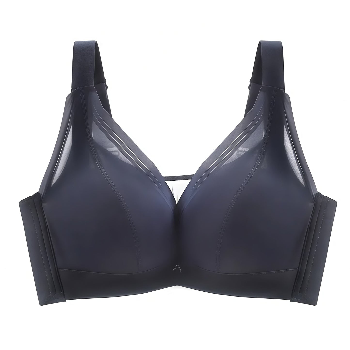 Soutien-gorge à armatures sans coutures et confort - Bleu - 46 - E - image 4