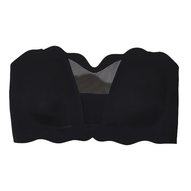 Soutien-gorge sans bretelles et sans armatures à maintien lisse - Noir - 4XL - image 3