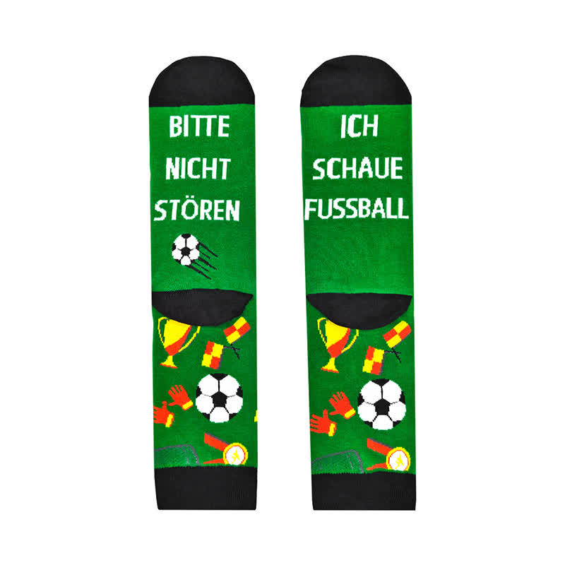 Chaussettes courtes humoristiques à motif de football (2 paires) - image 6