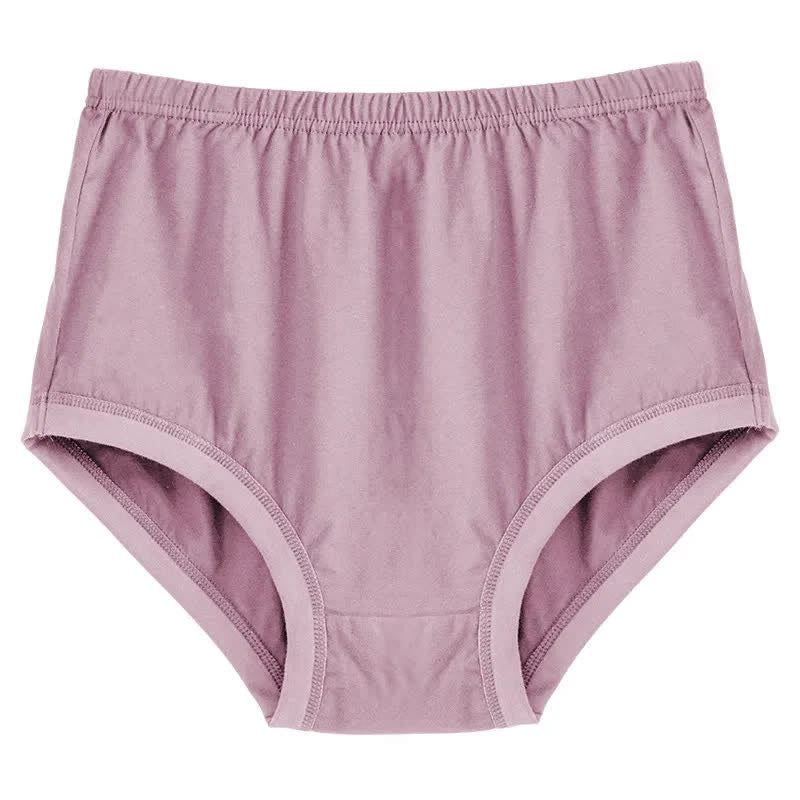Culotte taille haute en coton doux à motif floral (lot de 2) - Violet - XXXL - image 7