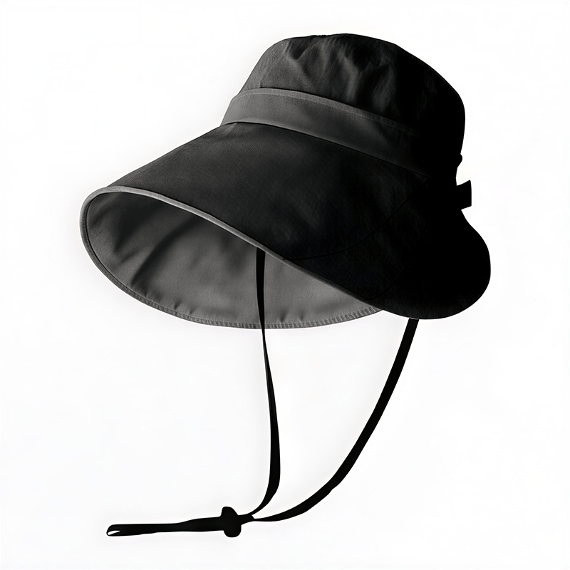 Chapeau de soleil d'extérieur à larges bords - Noir - One Size - image 5