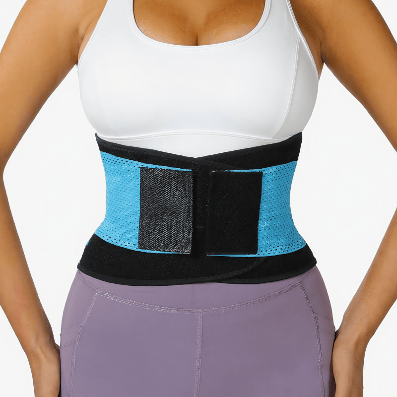Ceinture lombaire réglable et respirante - XXL - Bleu - image 3