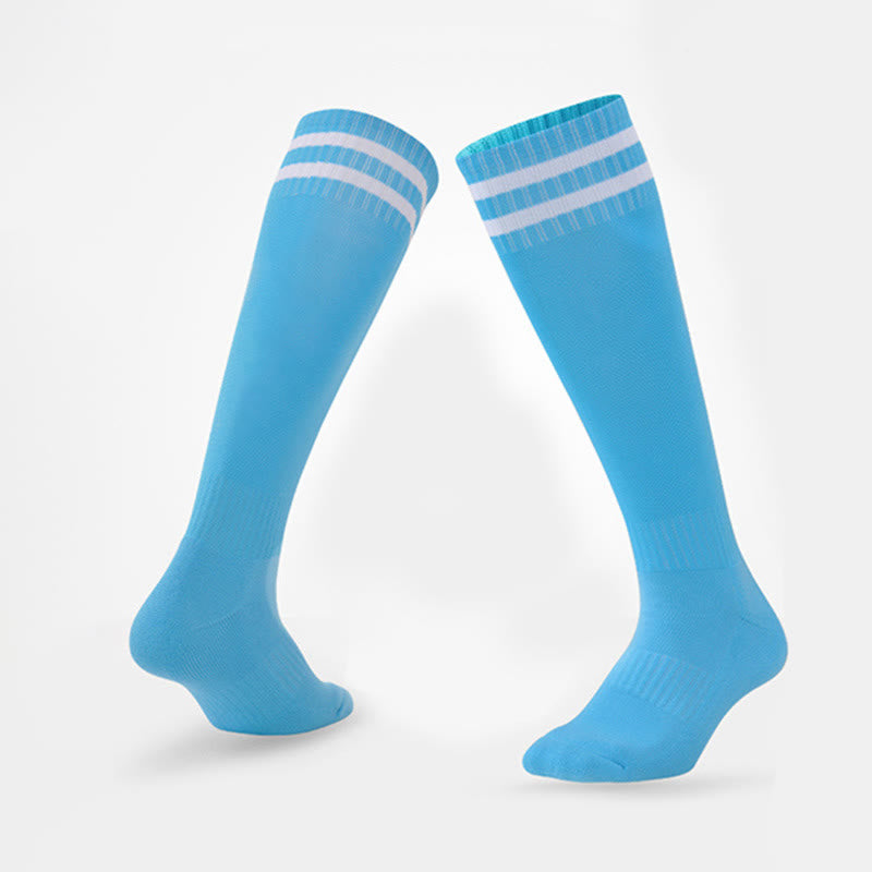 Chaussettes de football respirantes montantes (5 paires) - Bleu ciel - UE39-44 (US6-10) - image 23