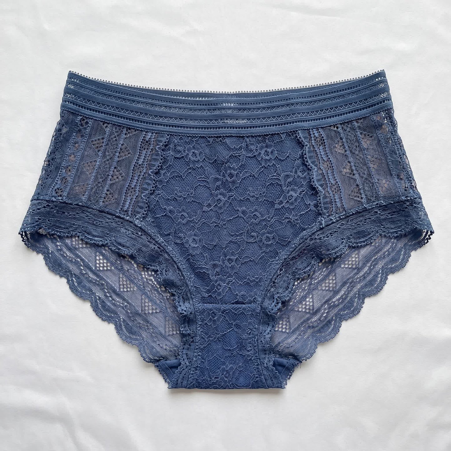 Culotte en dentelle intégrale (lot de 2) - Bleu - 5XL - image 4