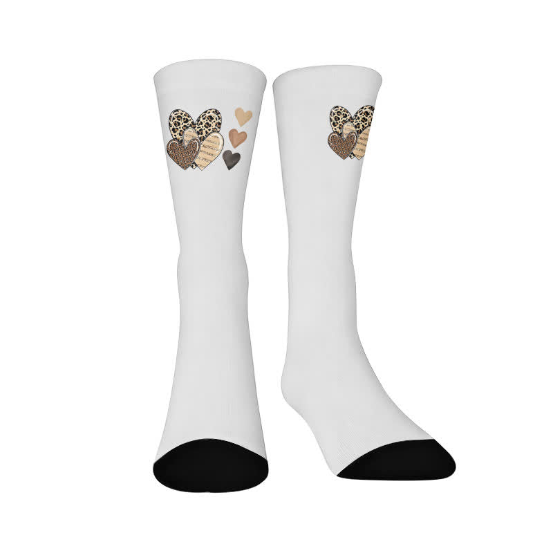 Chaussettes léopard papillon cœur - Cœur (1 paire) - EU37-44(US4-10) - image 9