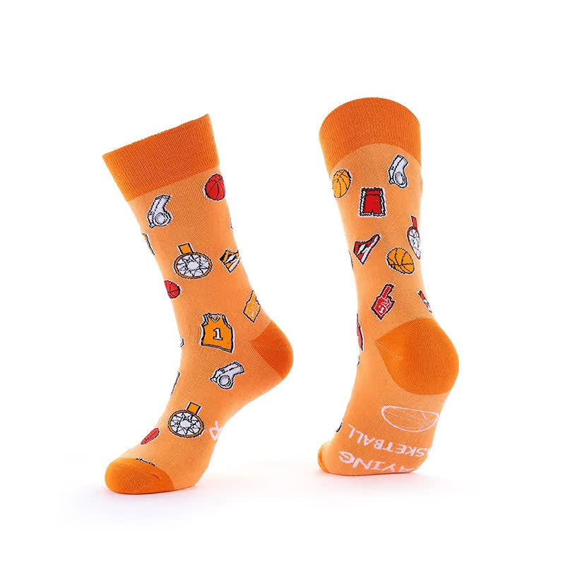 Chaussettes courtes à motif football humoristique (3 paires) - H - EU39-43(US6-9) - image 8