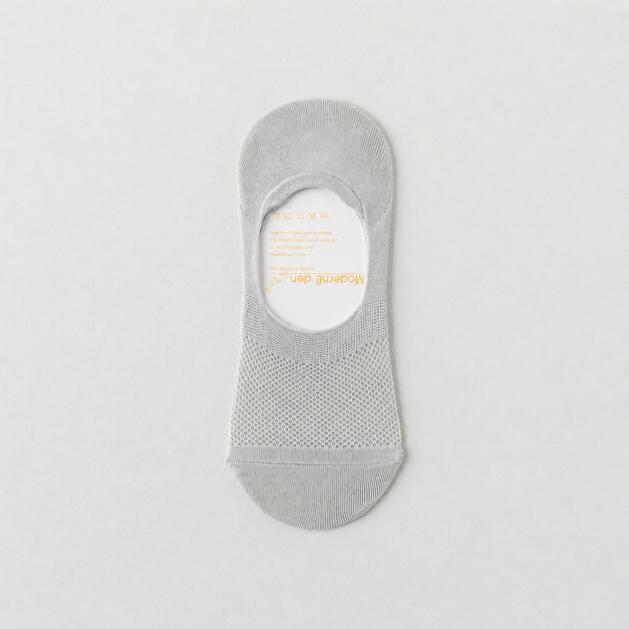 Chaussettes invisibles en soie (4 paires) - Gris clair - EU38-45 (US5-11) - image 5