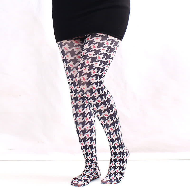 Collants fleuris transparents pour tous les jours - E - One Size - image 4