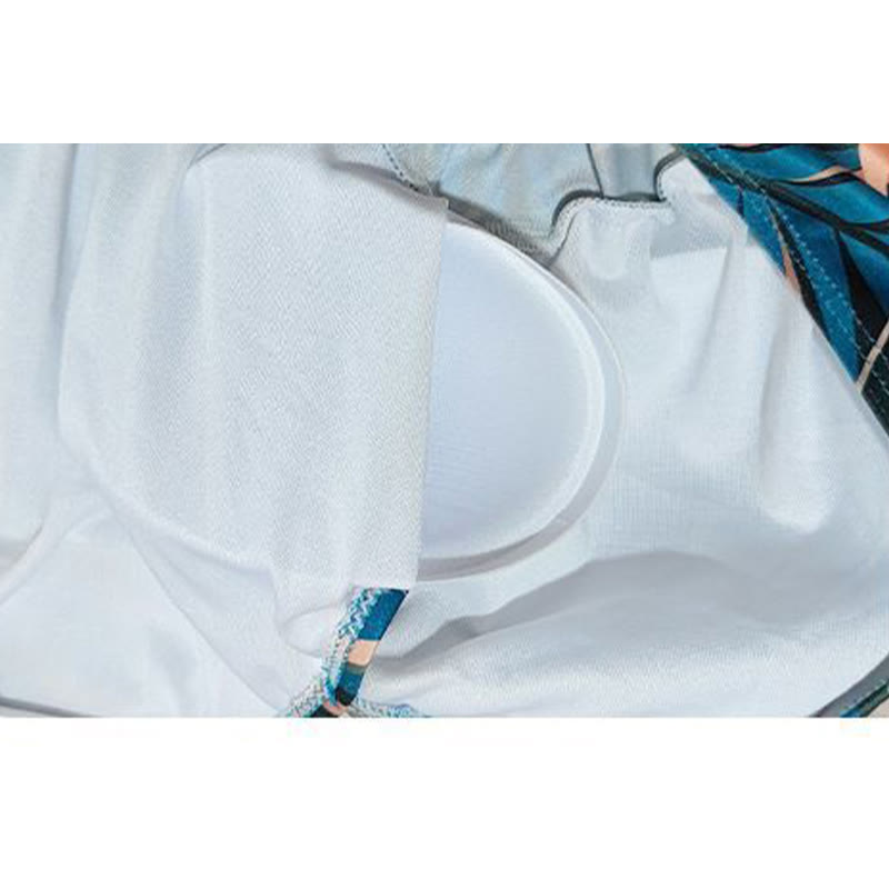 Maillot de bain enveloppant à motif de feuilles tropicales - image 6