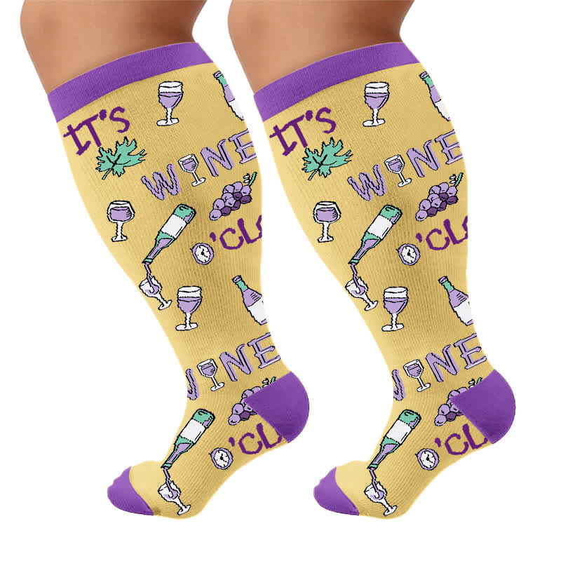 Chaussettes de compression Wine O'Clock grandes tailles - image 10