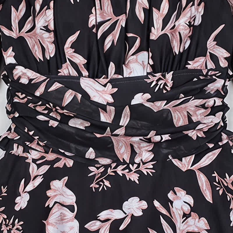 Robe de bain fleurie à col carré - image 10