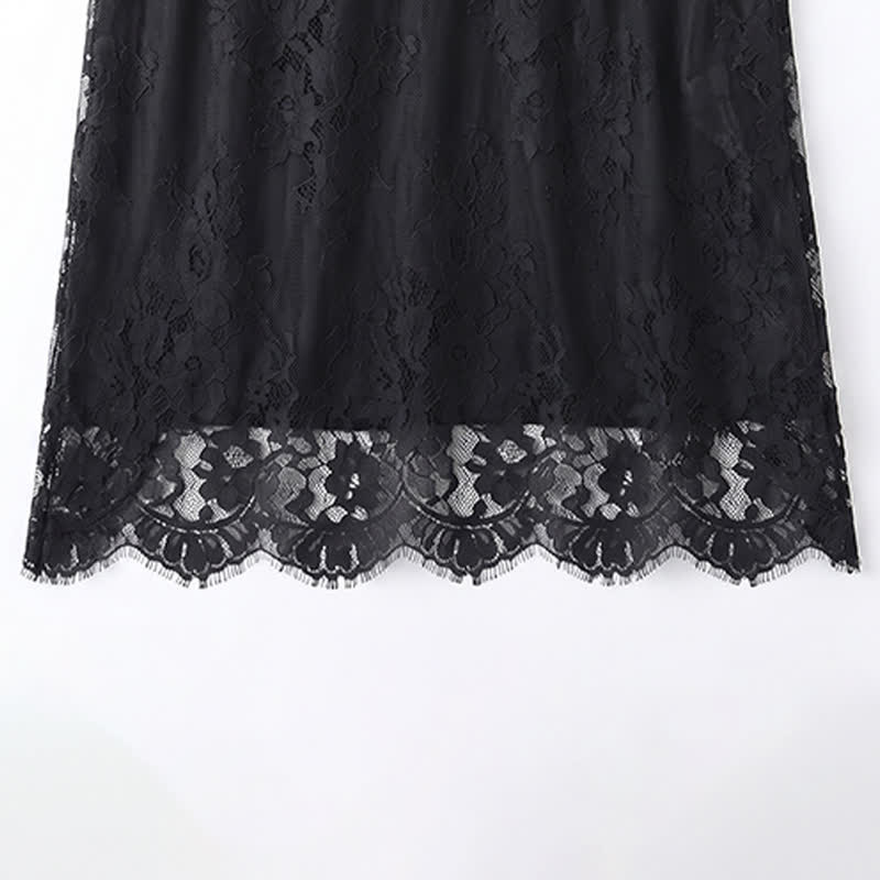 Blouse en dentelle et résille grande taille - image 6