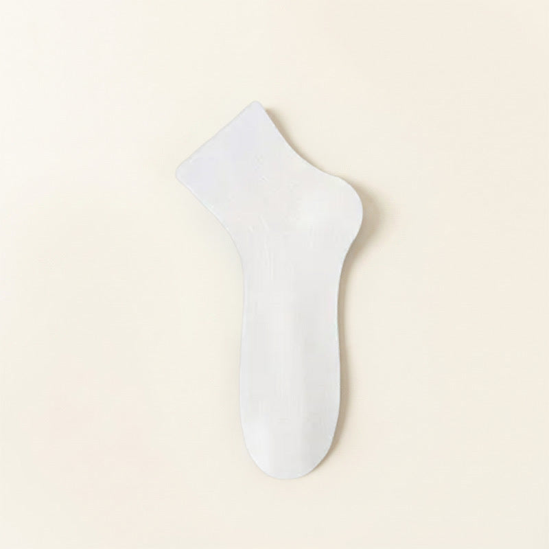 Chaussettes courtes en maille transparente (5 paires) - Blanc - EU40-44 (US7-10) - image 8