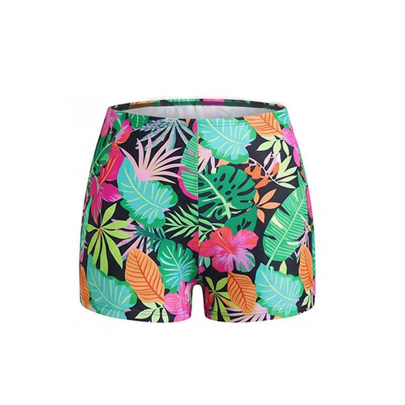Ensemble tankini grande taille côtelé à col en V et cordon de serrage - image 12