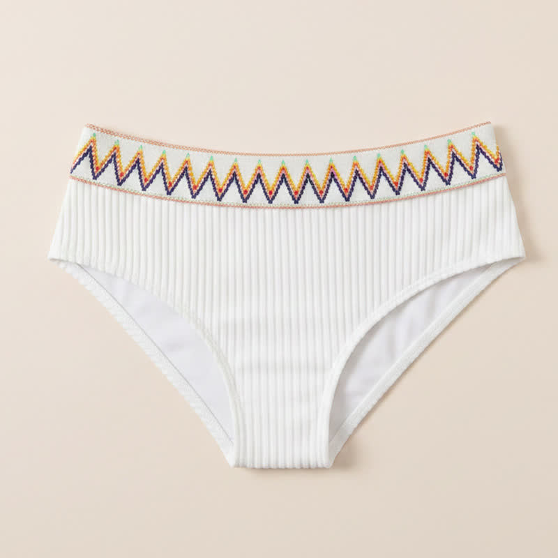 Maillots de bain à bordure géométrique côtelée - image 9