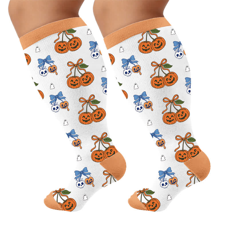 Chaussettes de compression Moon Bat Skull grandes tailles - image 10