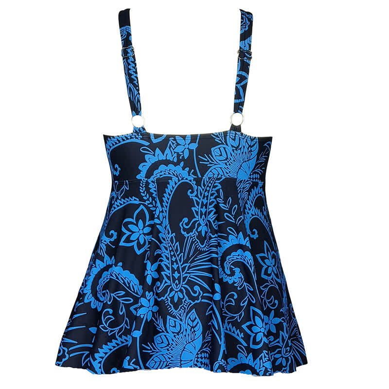 Robe de bain imprimée grande taille à bretelles anneaux - image 21