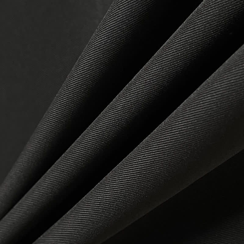 Pantalon noir à jambes larges et cordon de serrage - image 3