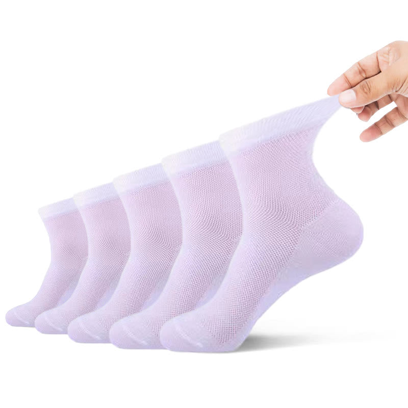 Chaussettes courtes super élastiques grande taille (5 paires)