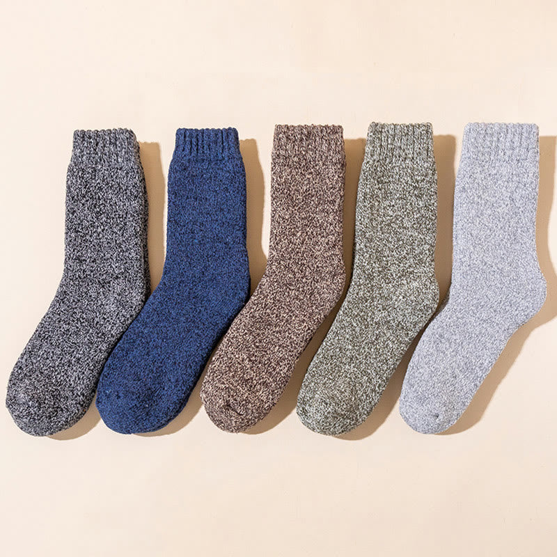Chaussettes thermiques épaisses grande taille (5 paires)