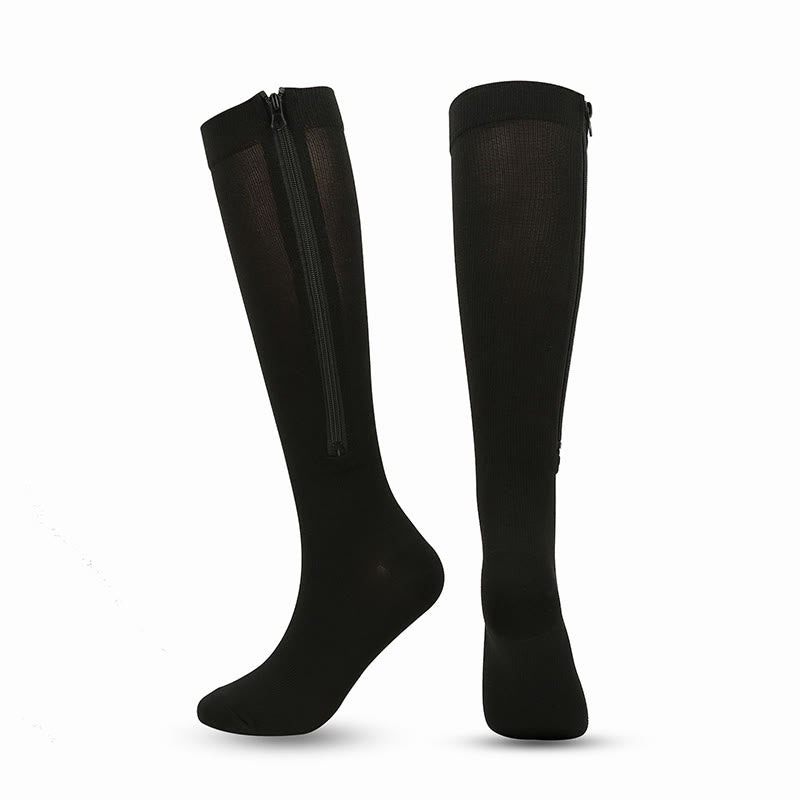 Chaussettes de compression hautes zippées (3 paires)