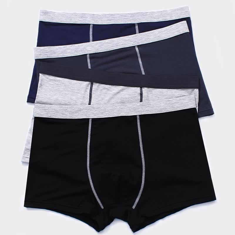 Lot de 6 boxers grande taille à motif mouche uni