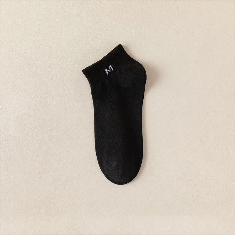 Chaussettes montantes en coton uni grande taille (5 paires)