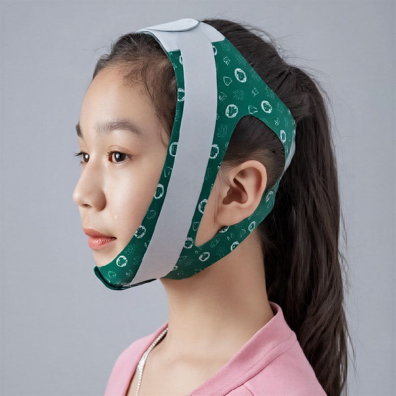 Bandage de soutien facial extensible et souple - Vert - One Size - image 3
