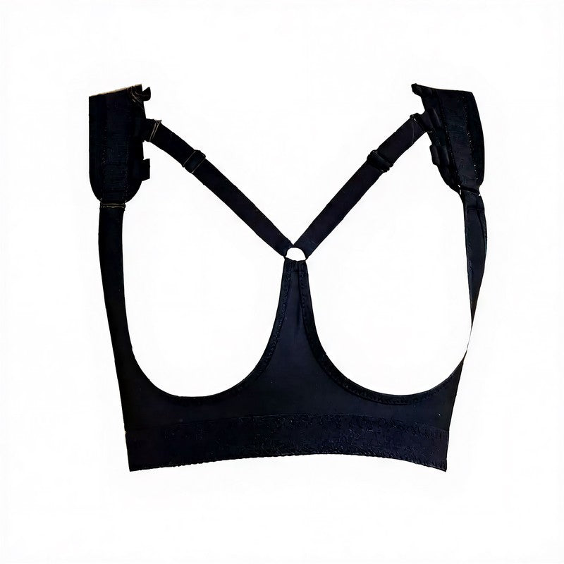 Soutien-gorge à bretelles réglables pour poitrine - Noir - 2XL - image 8