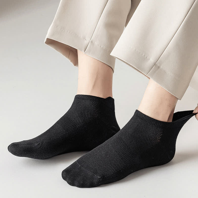 Chaussettes respirantes à la cheville grande taille (5 paires)