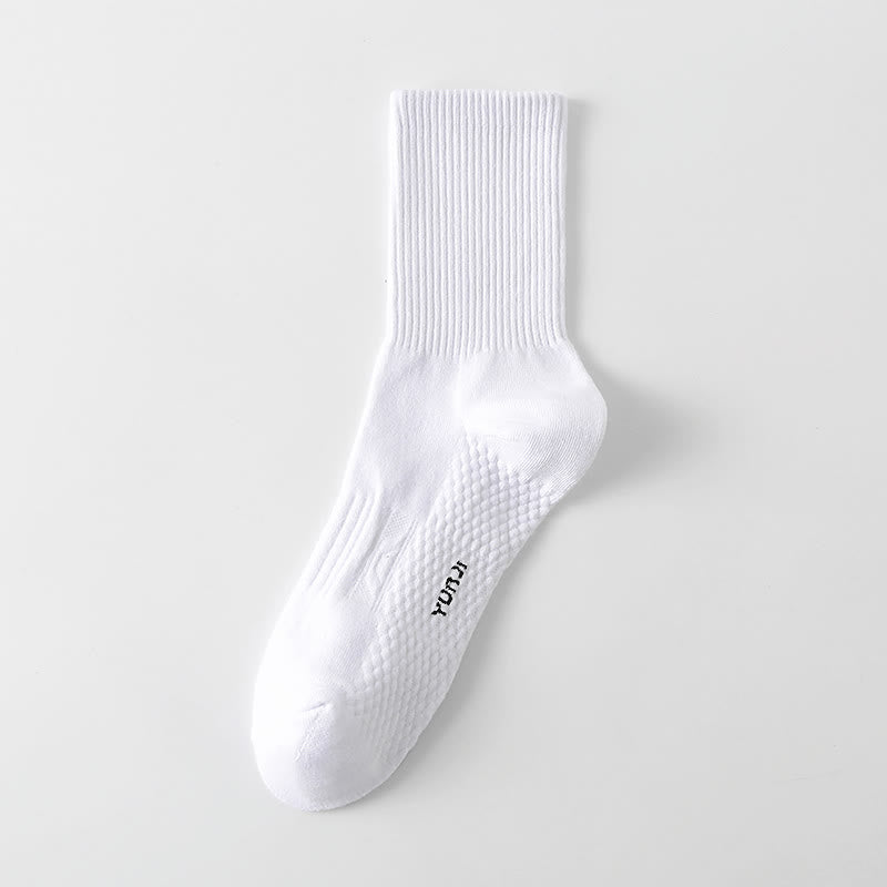 Chaussettes épaisses de couleur unie grande taille (5 paires)